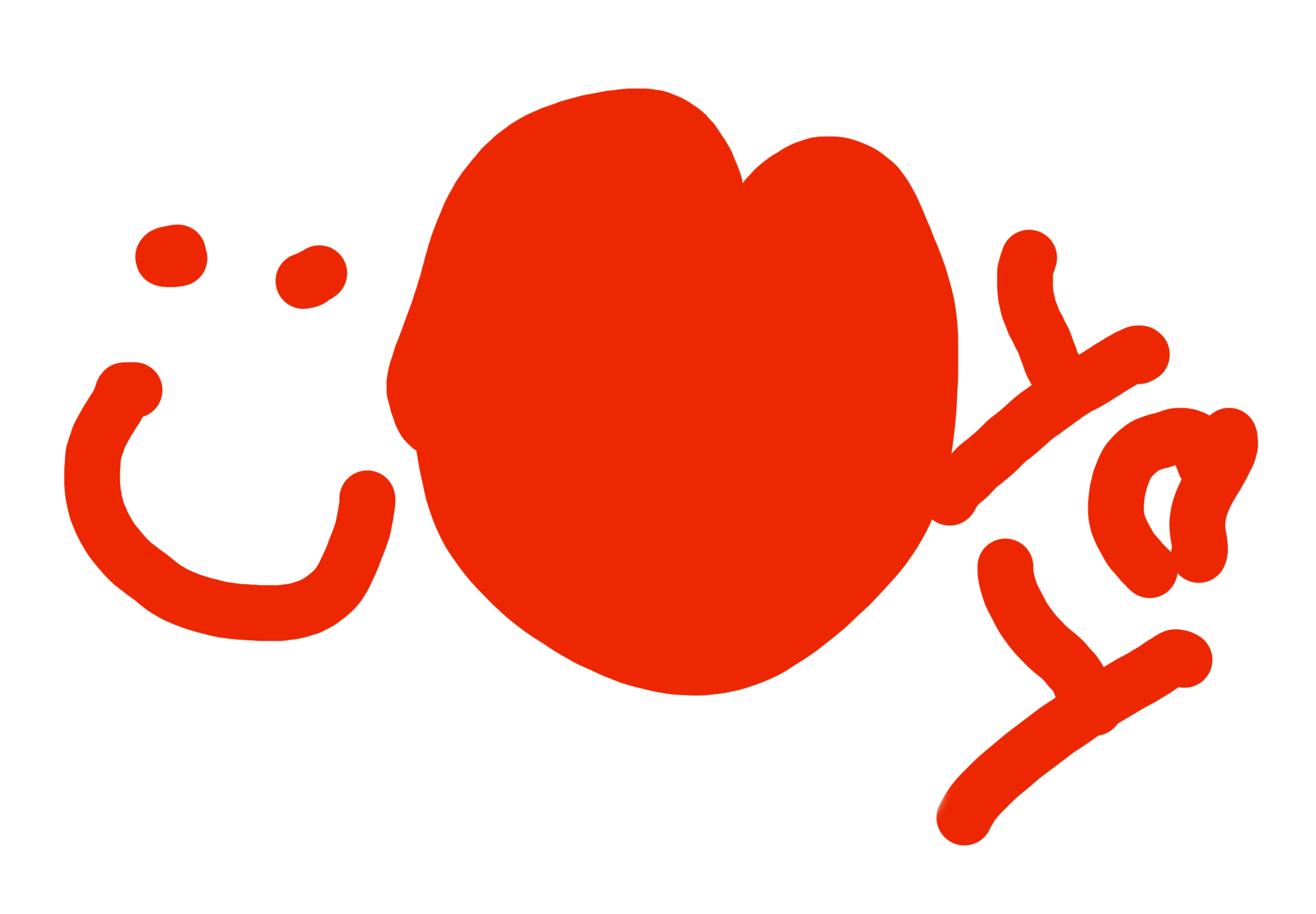 An original red heart and happy face drawing celebrating your practice